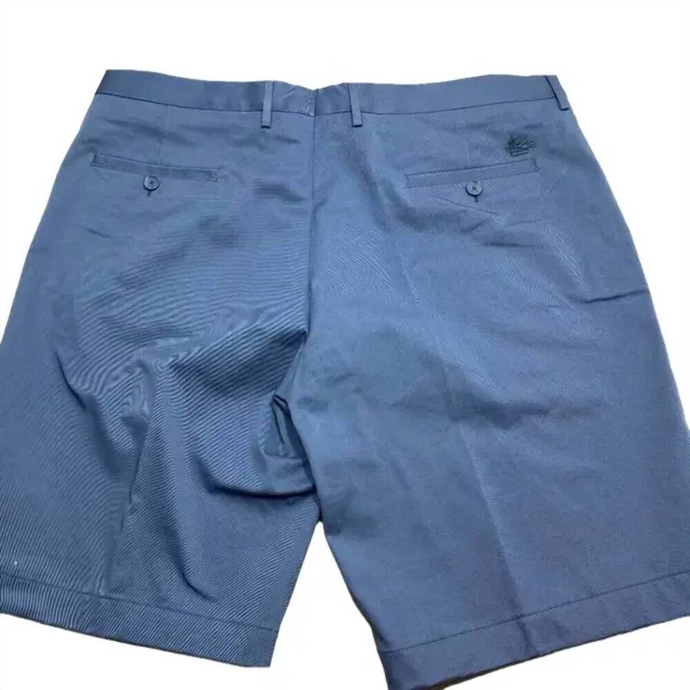 NEW ETRO men's straight leg cotton blend bermuda shorts in sugar paper blue